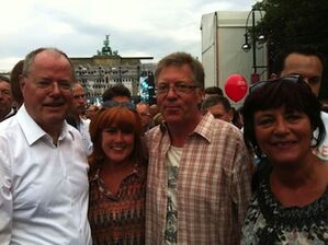 Peer Steinbrück und die GenossInnen aus Mayen-Koblenz.